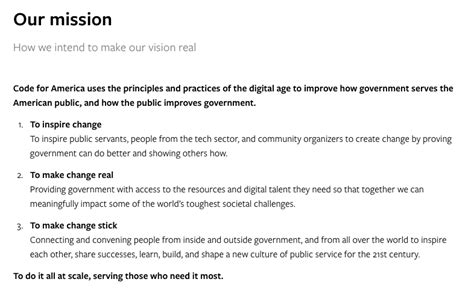 homeless nonprofit mission statements.